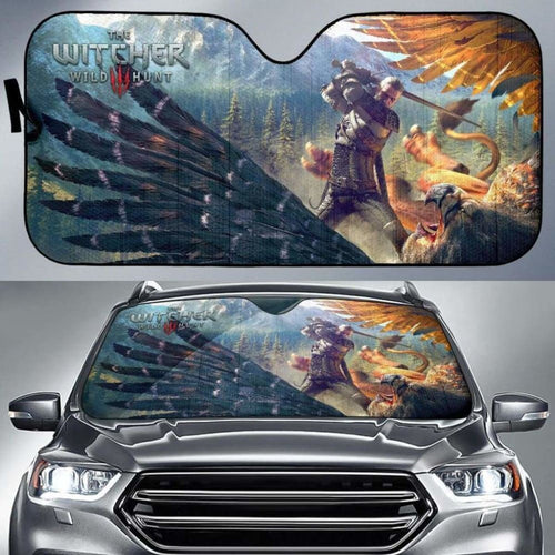 Geralt The Witcher 3: Wild Hunt Car Sun Shades Gaming 3D Universal Fit 051012 - CarInspirations