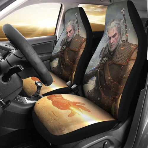 Geralt The Witcher 3: Wild Hunt Game Car Seat Covers Universal Fit 051012 - CarInspirations