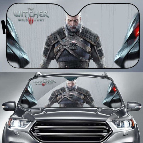 Geralt The Witcher 3: Wild Hunt Gaming 3D Car Sun Shades Universal Fit 051012 - CarInspirations
