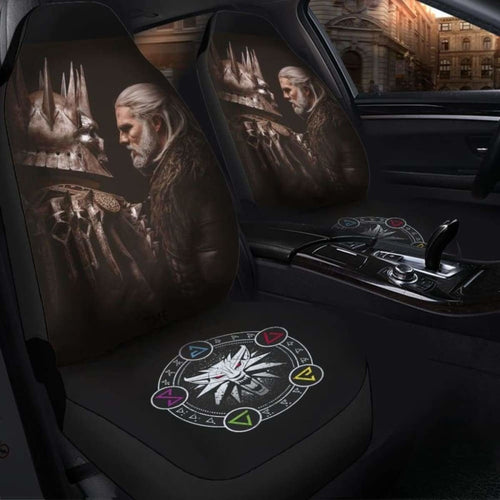 Geralt Vs Eredin The Witcher Car Seat Covers Universal Fit 051012 - CarInspirations