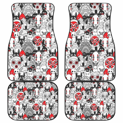 Ghibli Characters Car Floor Mats Universal Fit - CarInspirations