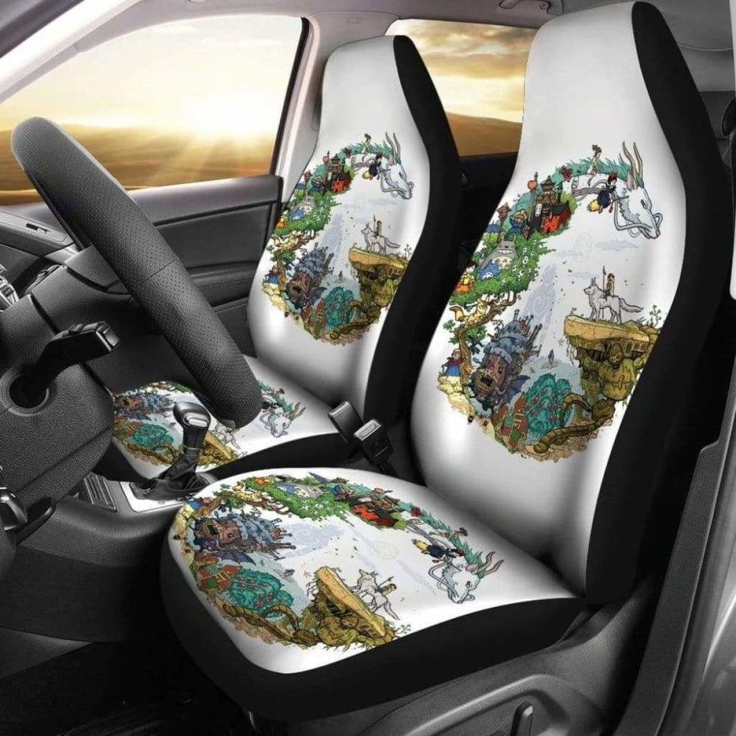 Ghibli Characters Car Seat Covers Universal Fit 051012 - CarInspirations