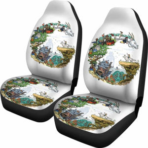Ghibli Characters Car Seat Covers Universal Fit - CarInspirations
