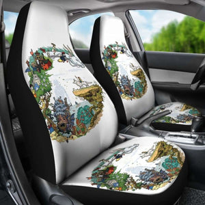 Ghibli Characters Car Seat Covers Universal Fit - CarInspirations