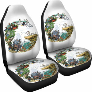 Ghibli Characters Car Seat Covers Universal Fit - CarInspirations