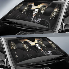 Load image into Gallery viewer, Ghost Band Car Auto Sun Shade For Metal Fan Gift Idea Universal Fit 174503 - CarInspirations