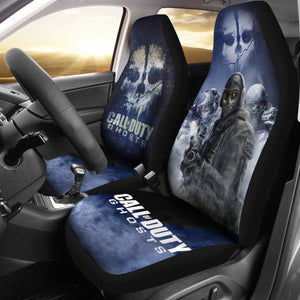 Ghost Call Of Duty Car Seat Covers Lt04 Universal Fit 225721 - CarInspirations