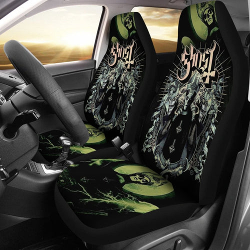 Ghost Car Seat Covers Metal Rock Band Fan Gift Idea Universal Fit 194801 - CarInspirations