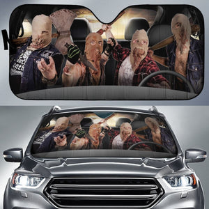Ghoul Band Car Auto Sun Shade Funny Gift For Metal Rock Fan Universal Fit 174503 - CarInspirations
