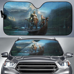 God Of War Video Game Auto Sun Shade Nh07 Universal Fit 111204 - CarInspirations