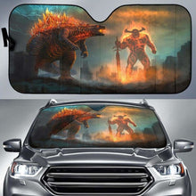 Load image into Gallery viewer, Godzilla Vs Surtur Car Sun Shades 918b Universal Fit - CarInspirations