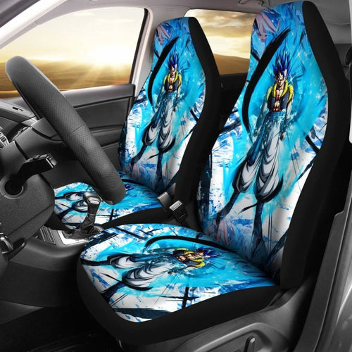 Gogeta Dragon Ball Blue Design Car Seat Covers Lt02 Universal Fit 225721 - CarInspirations