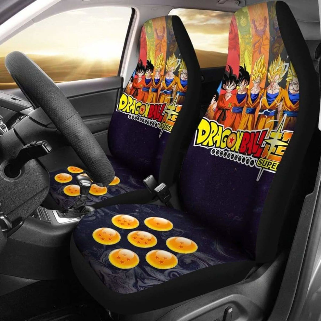 Goku All Form Dragon Ball Anime Car Seat Covers Universal Fit 051012 - CarInspirations
