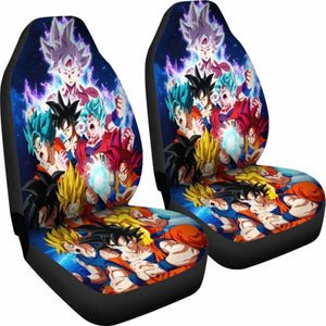 Goku All Forms Car Seat Covers Universal Fit - CarInspirations