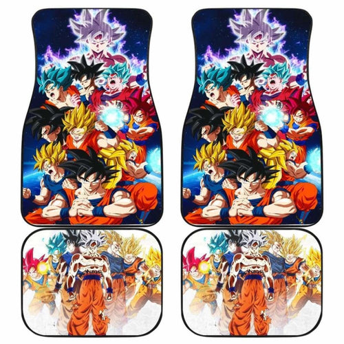 Goku All Transformations Car Floor Mats Universal Fit - CarInspirations