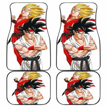 Load image into Gallery viewer, Goku And Vegeta Street Fighter Car Floor Mats Universal Fit - CarInspirations