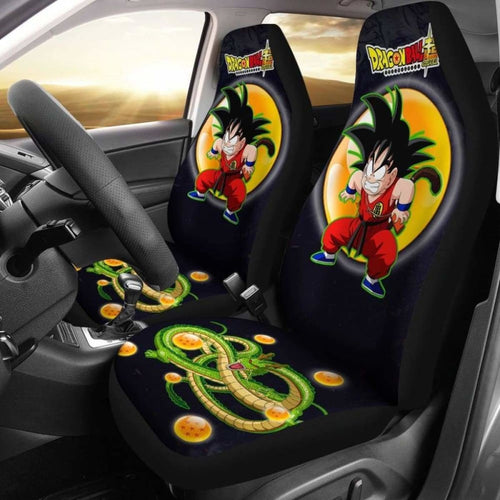 Goku Angry Shenron Dragon Ball Anime Car Seat Covers 2 Universal Fit 051012 - CarInspirations