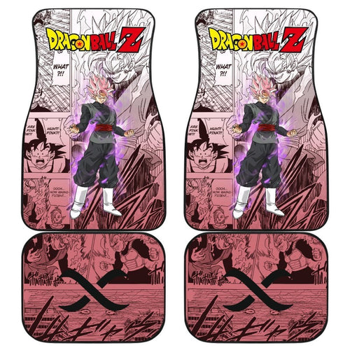 Goku Black Rose Dragon Ball Z Car Floor Mats Manga Mixed Anime Nice Universal Fit 175802 - CarInspirations