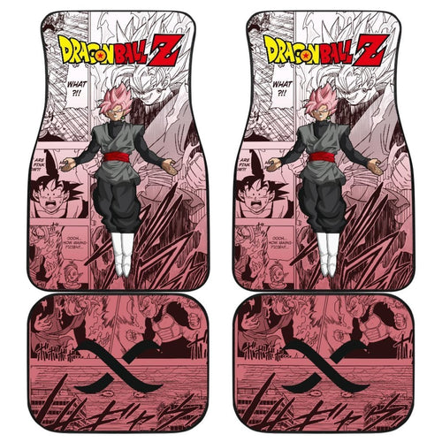 Goku Black Rose Dragon Ball Z Car Floor Mats Manga Mixed Anime Universal Fit 175802 - CarInspirations