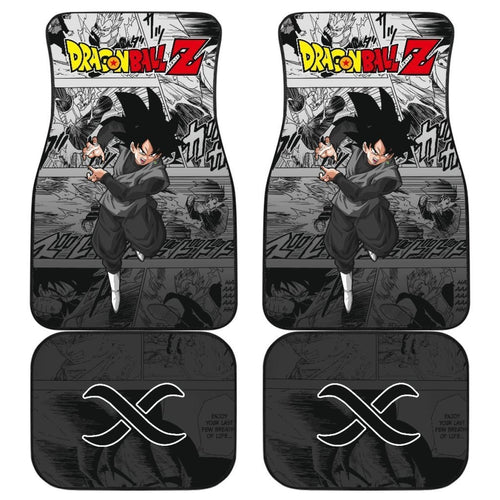 Goku Black Rose Dragon Ball Z Car Floor Mats Manga Mixed Anime Universal Fit 175802 - CarInspirations