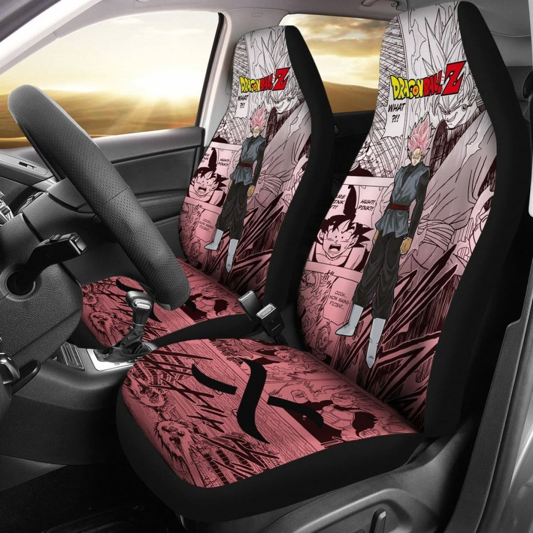 Goku Black Rose Dragon Ball Z Car Seat Covers Manga Mixed Anime Universal Fit 194801 - CarInspirations