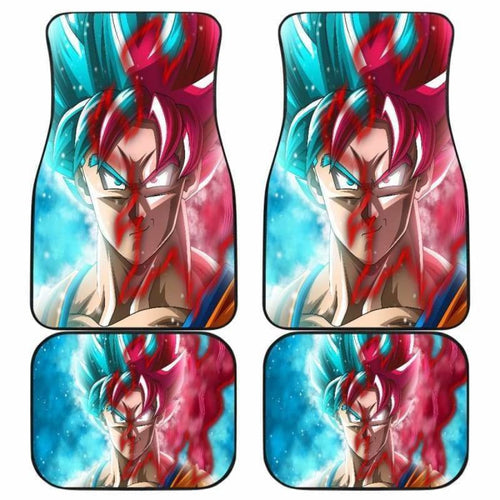 Goku Blue And God Saiyan Dragon Ball Car Floor Mats Universal Fit 051912 - CarInspirations