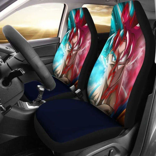 Goku Blue And God Saiyan Dragon Ball Car Seat Covers Universal Fit 051312 - CarInspirations