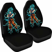 Load image into Gallery viewer, Goku Blue Car Seat Covers 1 Universal Fit - CarInspirations