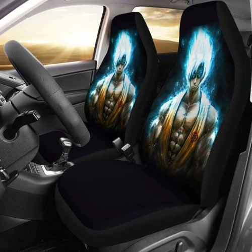 Goku Blue Car Seat Covers 2 Universal Fit 051012 - CarInspirations