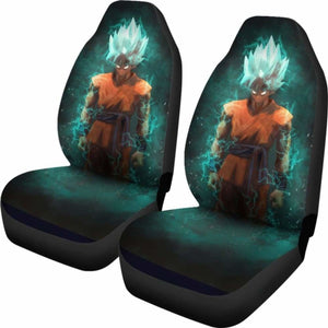 Goku Blue Car Seat Covers 4 Universal Fit - CarInspirations