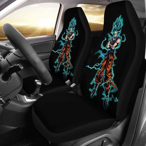 Goku Blue Car Seat Covers Universal Fit 051012 - CarInspirations