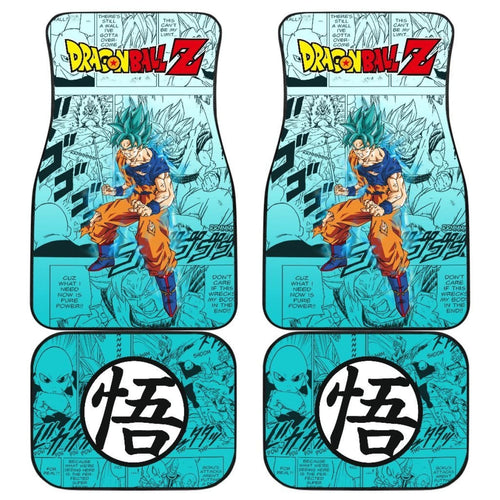 Goku Blue Characters Dragon Ball Z Car Floor Mats Manga Mixed Anime Universal Fit 175802 - CarInspirations