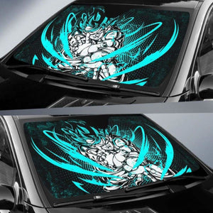 Goku Blue Kamehameha Car Sun Shades 918b Universal Fit - CarInspirations