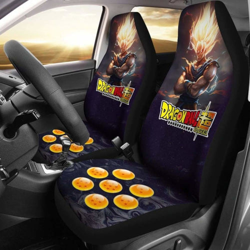 Goku Digital Art Dragon Ball Anime Car Seat Covers Universal Fit 051012 - CarInspirations