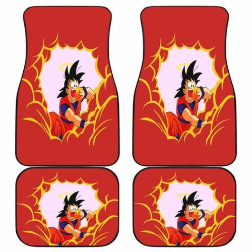 Goku Eat Cloud Car Floor Mats Universal Fit - CarInspirations