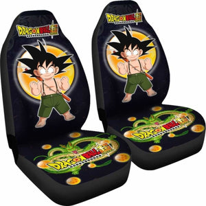 Goku Fighting Shenron Dragon Ball Anime Car Seat Covers 3 Universal Fit 051012 - CarInspirations