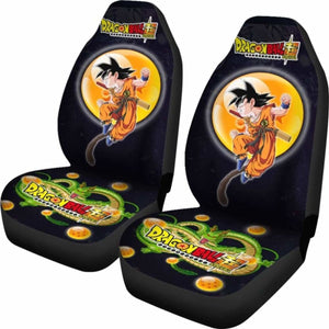 Goku Fighting Shenron Dragon Ball Anime Car Seat Covers 5 Universal Fit 051012 - CarInspirations