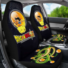 Load image into Gallery viewer, Goku Flying Shenron Dragon Ball Anime Car Seat Covers 4 Universal Fit 051012 - CarInspirations