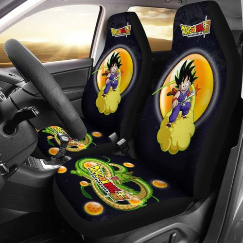 Goku Flying Shenron Dragon Ball Anime Car Seat Covers Universal Fit 051012 - CarInspirations