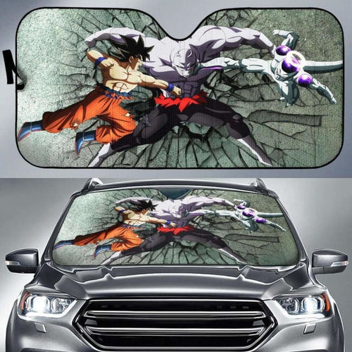 Goku Frieza Vs Jiren Car Auto Sun Shades Universal Fit 051312 - CarInspirations