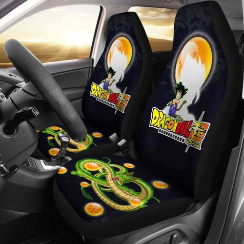Goku Funny Shenron Dragon Ball Anime Car Seat Covers 2 Universal Fit 051012 - CarInspirations