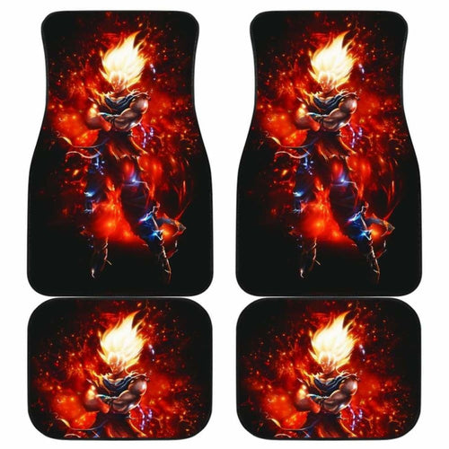 Goku God Car Floor Mats Universal Fit - CarInspirations
