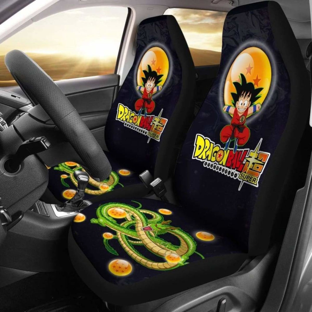 Goku Jumping Dragon Ball Anime Car Seat Covers Universal Fit 051012 - CarInspirations