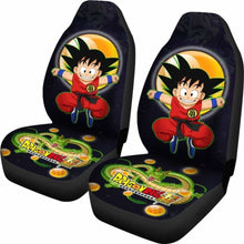 Load image into Gallery viewer, Goku Jumping Shenron Dragon Ball Anime Car Seat Covers Universal Fit 051012 - CarInspirations