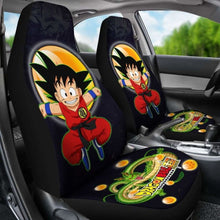 Load image into Gallery viewer, Goku Jumping Shenron Dragon Ball Anime Car Seat Covers Universal Fit 051012 - CarInspirations