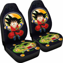 Load image into Gallery viewer, Goku Jumping Shenron Dragon Ball Anime Car Seat Covers Universal Fit 051012 - CarInspirations