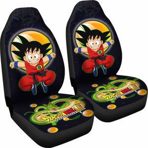 Goku Jumping Shenron Dragon Ball Anime Car Seat Covers Universal Fit 051012 - CarInspirations