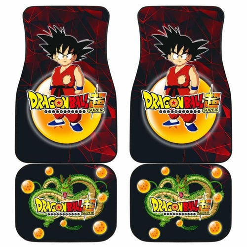 Goku Kid Angry Anime Car Floor Mats Universal Fit 051012 - CarInspirations