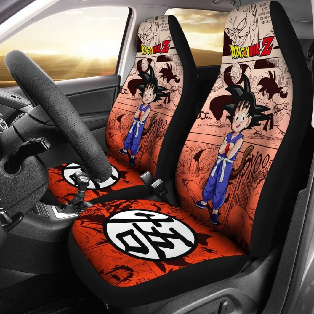 Goku Kid Cute Dragon Ball Z Car Seat Covers Manga Mixed Anime Universal Fit 194801 - CarInspirations