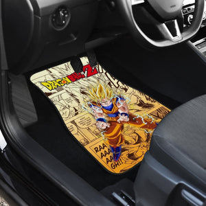 Goku Saiyan Dragon Ball Z Car Floor Mats Manga Mixed Anime Strong P Universal Fit 175802 - CarInspirations